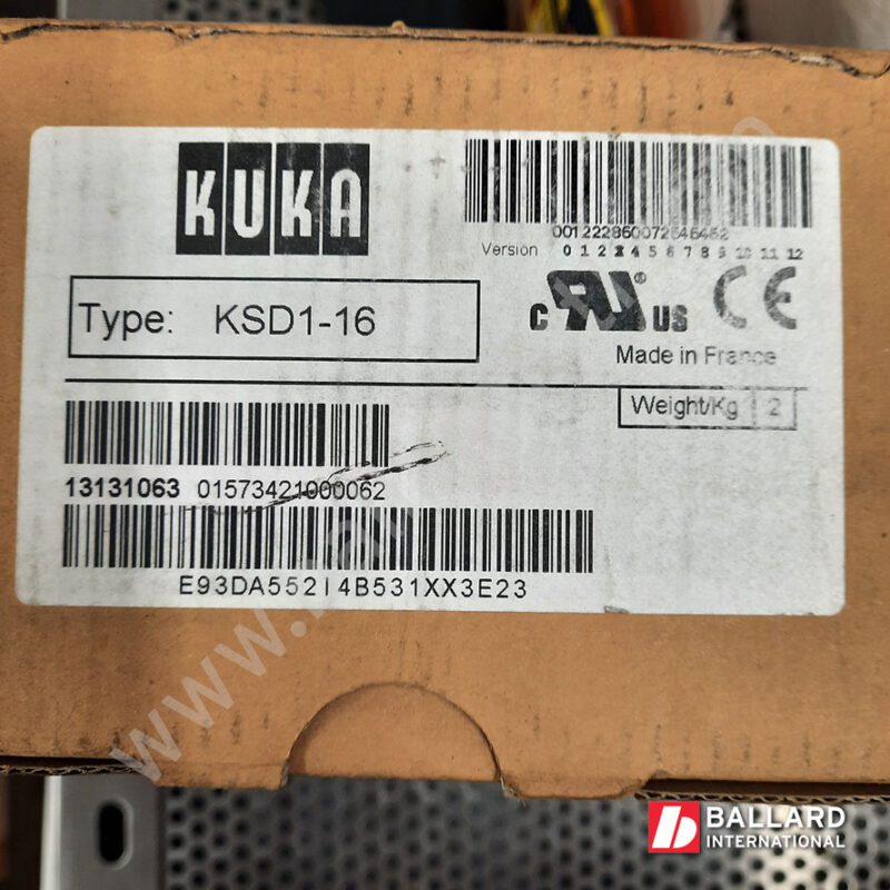 00-105-350 KUKA KSD1-16 servo drive for KRC2 controllers