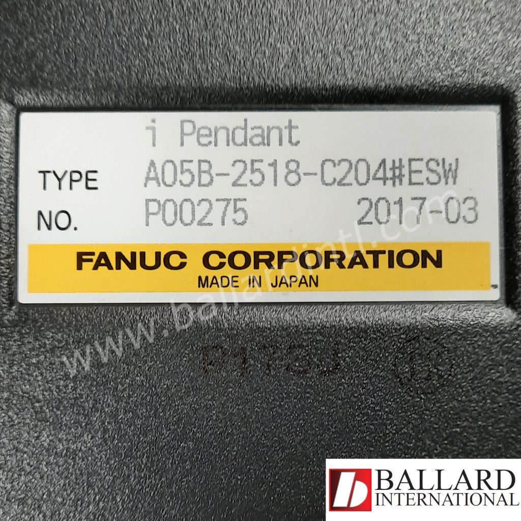 FANUC A05B-2518-C204 iPendant Teach Pendant for R-30iA Controllers