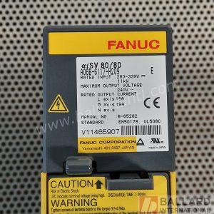 FANUC A06B-6117-H209 Dual Axis/7th Axis Servo Amplifier aiSV 80/80 for R30iA