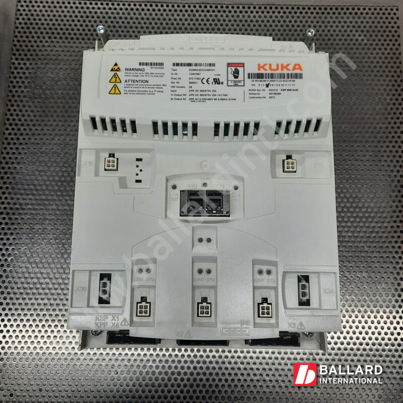 00-198-266-(2) KUKA servo pack KSP 600 3x20 UL 3 axes drive controller for manipulator axis to be used with KRC4 midsize and extended controllers