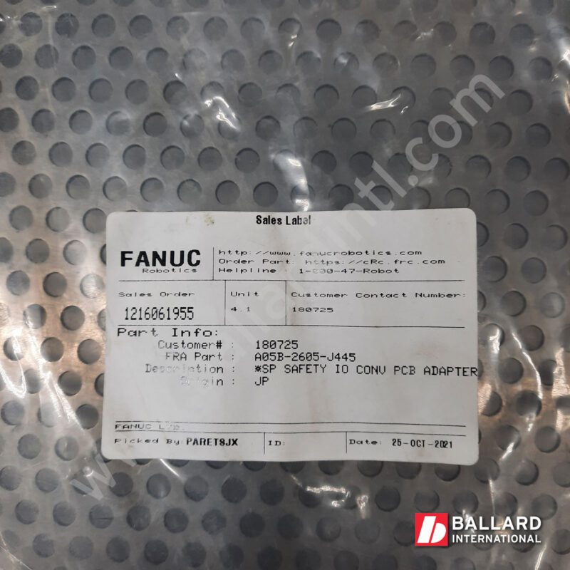 A05B-2605-J445 (3) adapter for FANUC safety i/o PCB conversion for robot controllers R30iB and R30iB plus