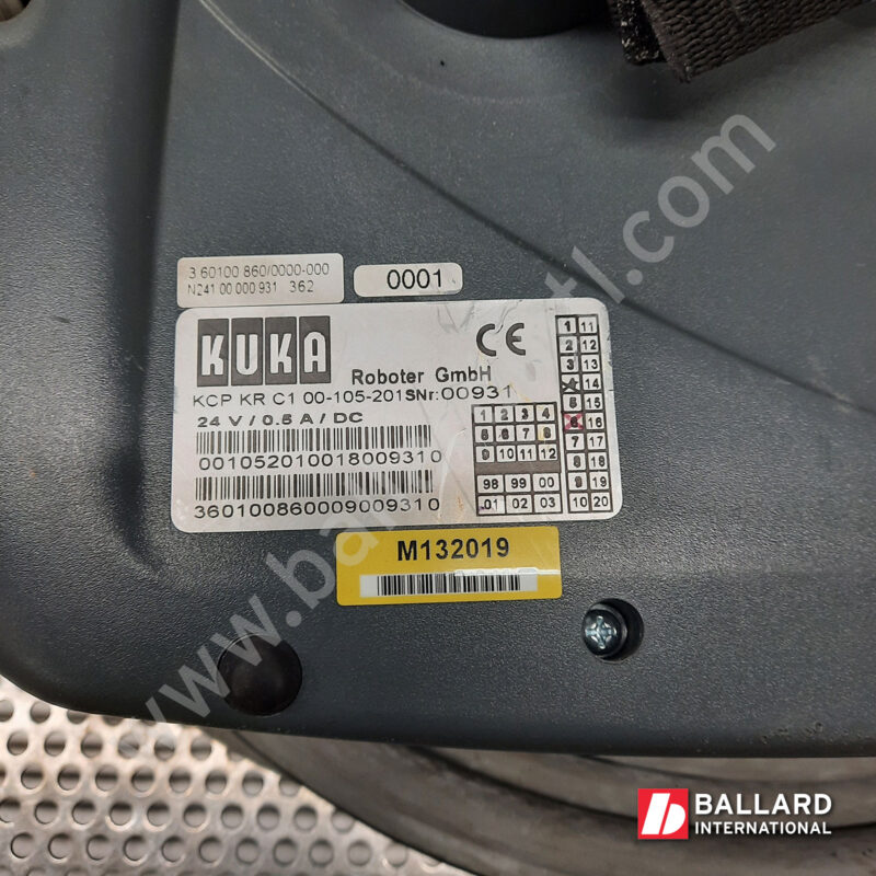 KUKA 00-105-201 KCP 1.5 Teach Pendant with 10 meter Cable for use with controller KRC1