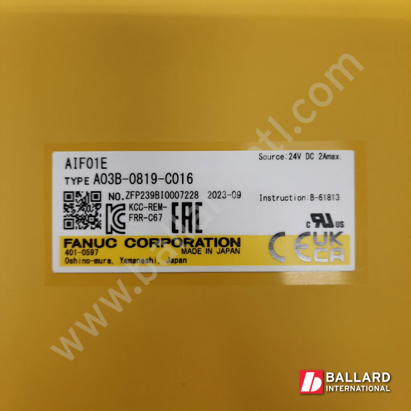 FANUC A03B-0819-C016-(3) I/O communication unit module